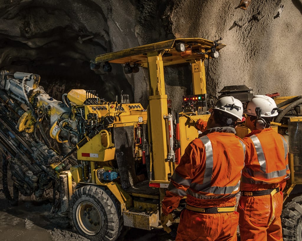 Production mining equipment underground